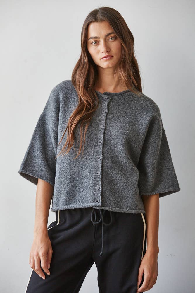 Knit Quarter Sleeve Sweater