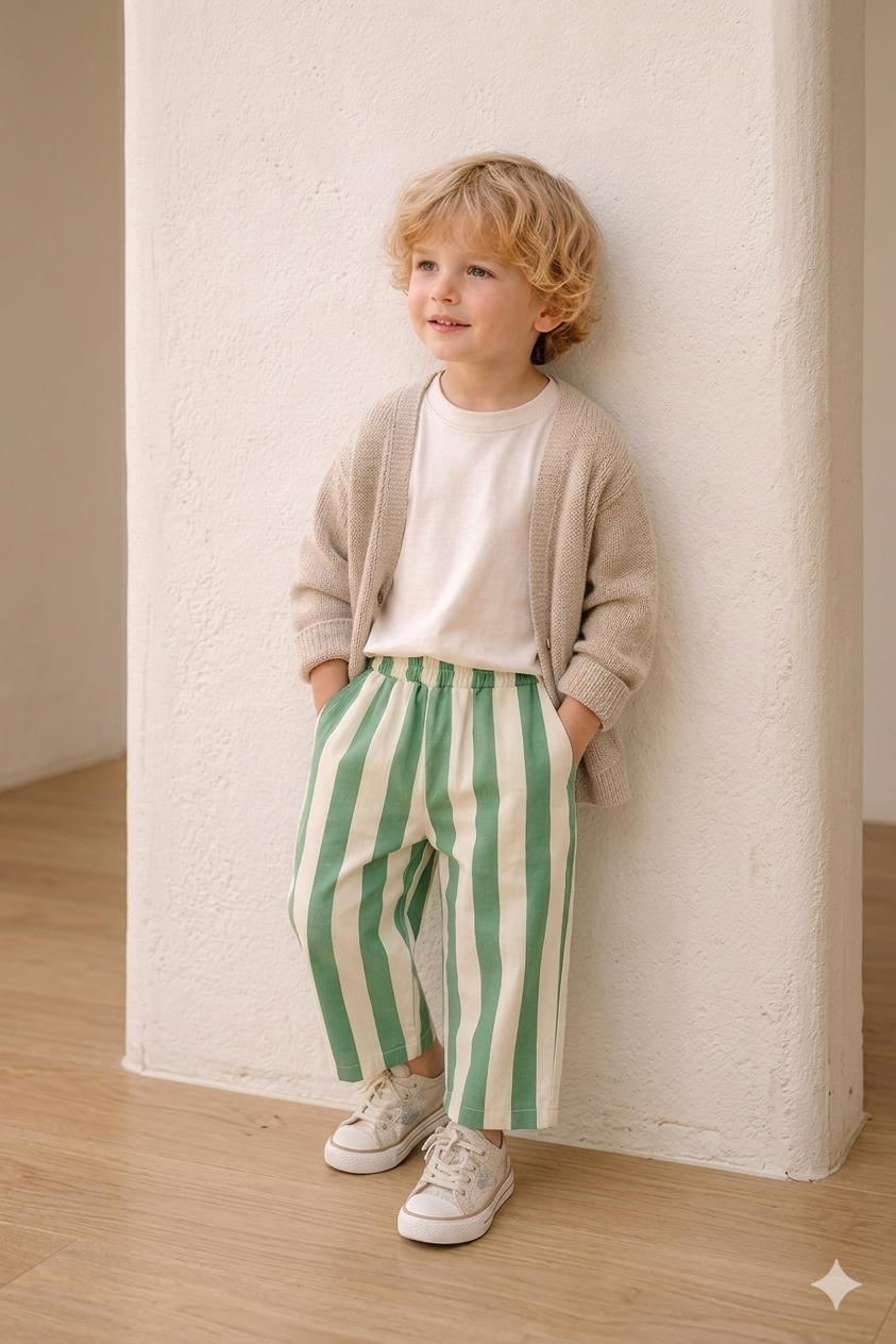 Mini Dutch | Striped Essential Pants