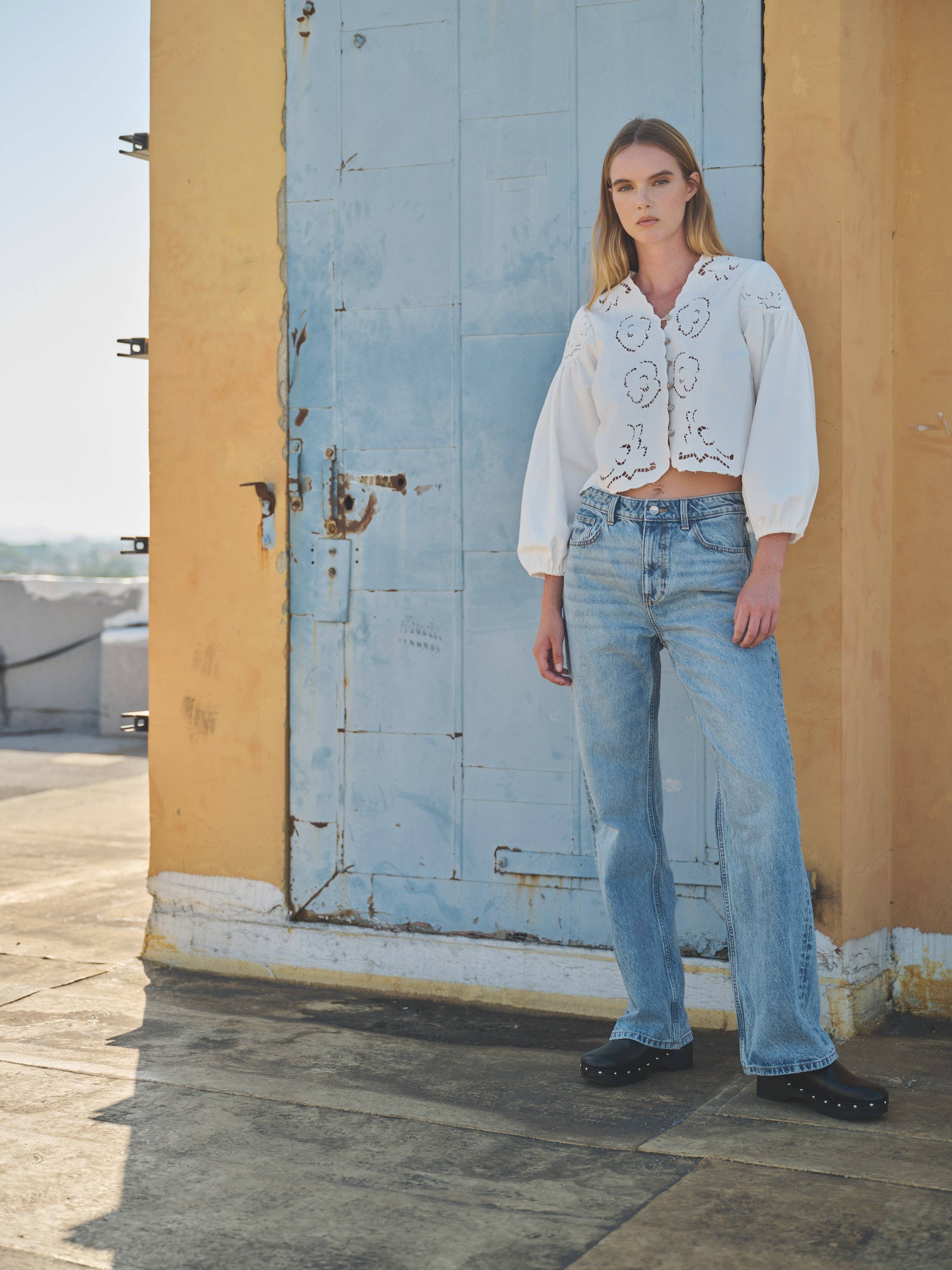 Willow Denim Blouse