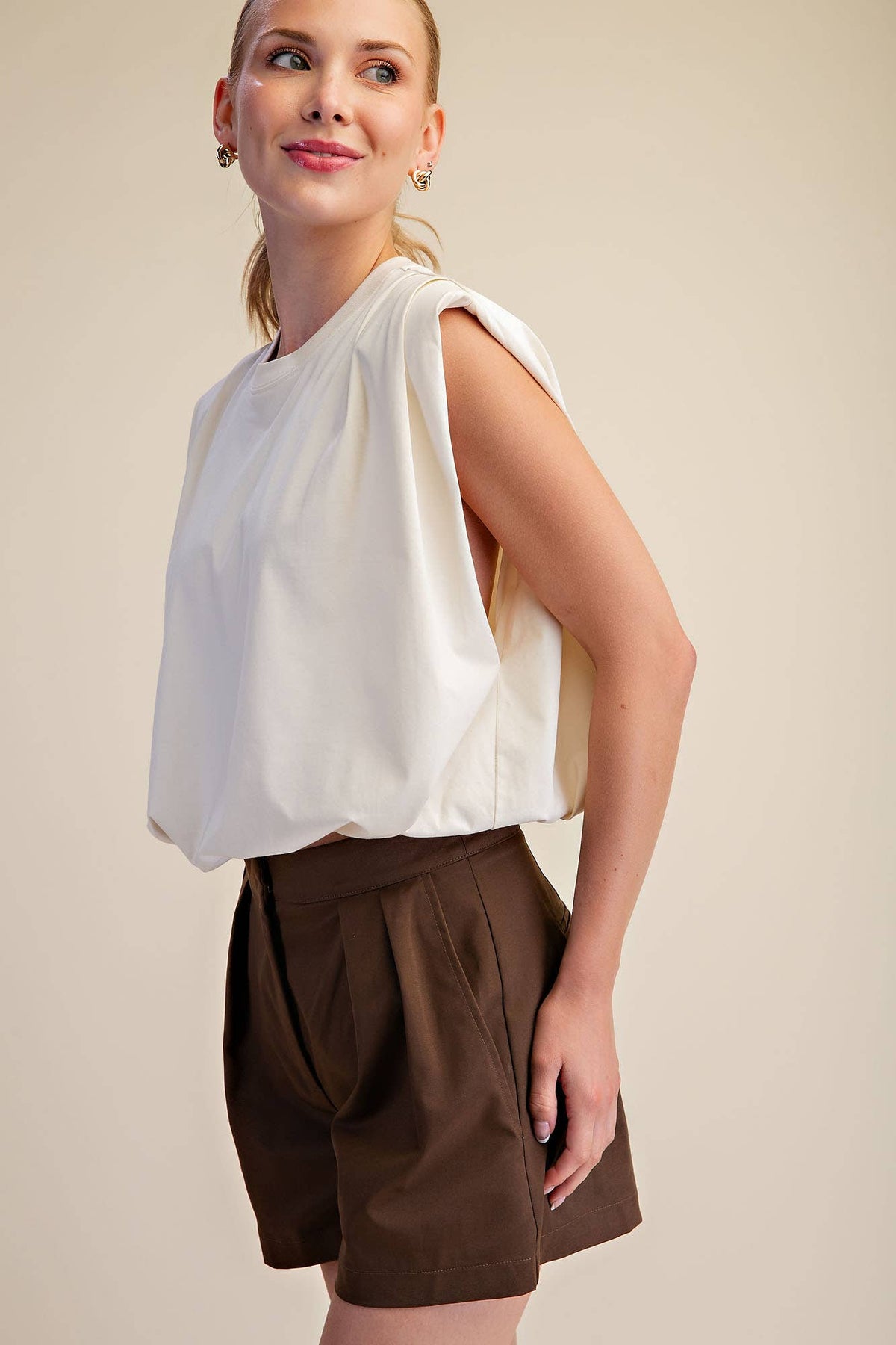Sutton Shoulder Pad Top