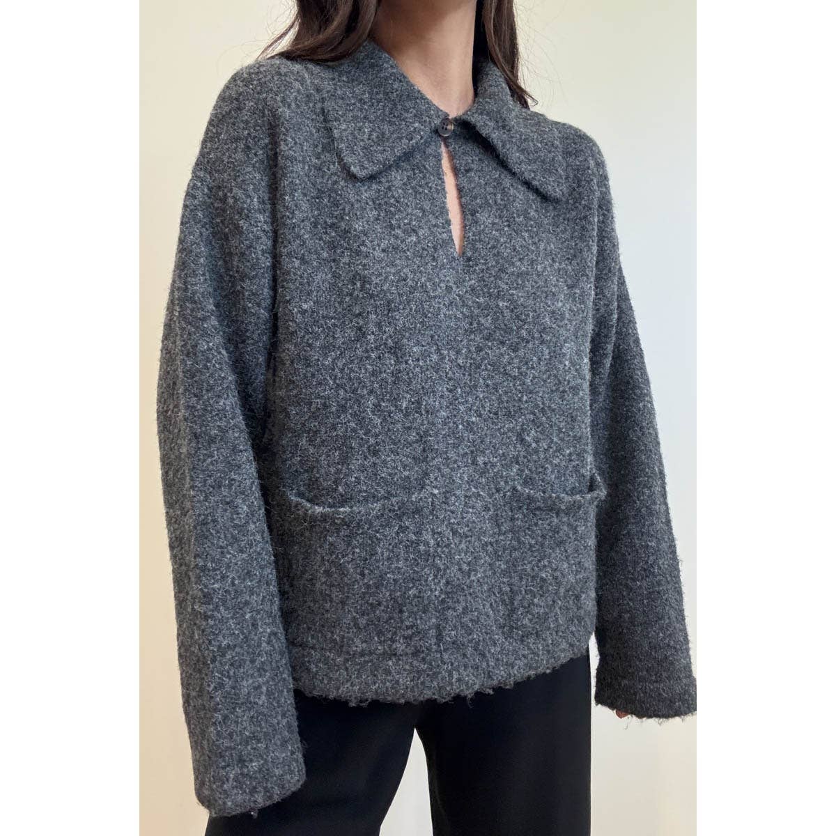 Clem Oversized Collar Sweater