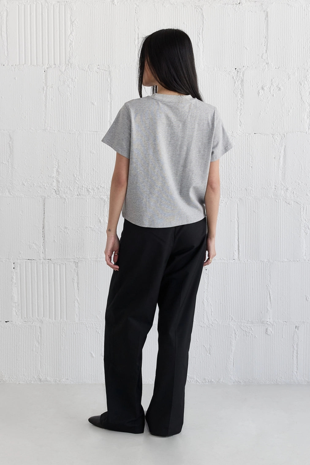 Heidi Everyday Tee in Heather Grey image 7