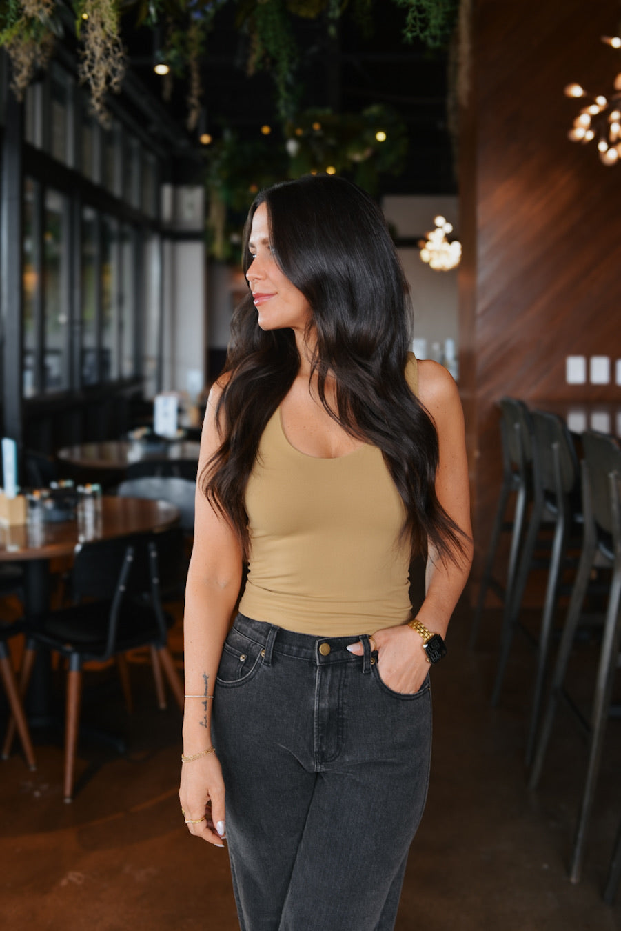 Kelly Tank in Iced Coffee image 0