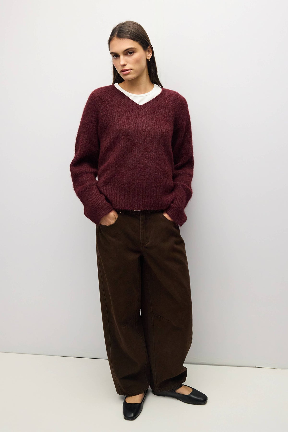 The Olivia Sweater | V Neck Sweater