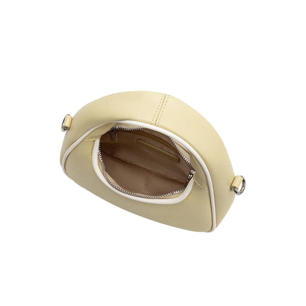 Sarita Structured Crossbody Bag in Butter Yellow