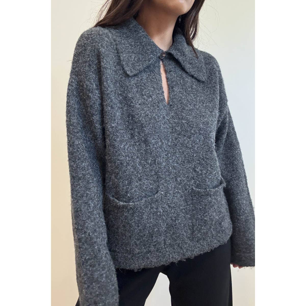 Clem Oversized Collar Sweater