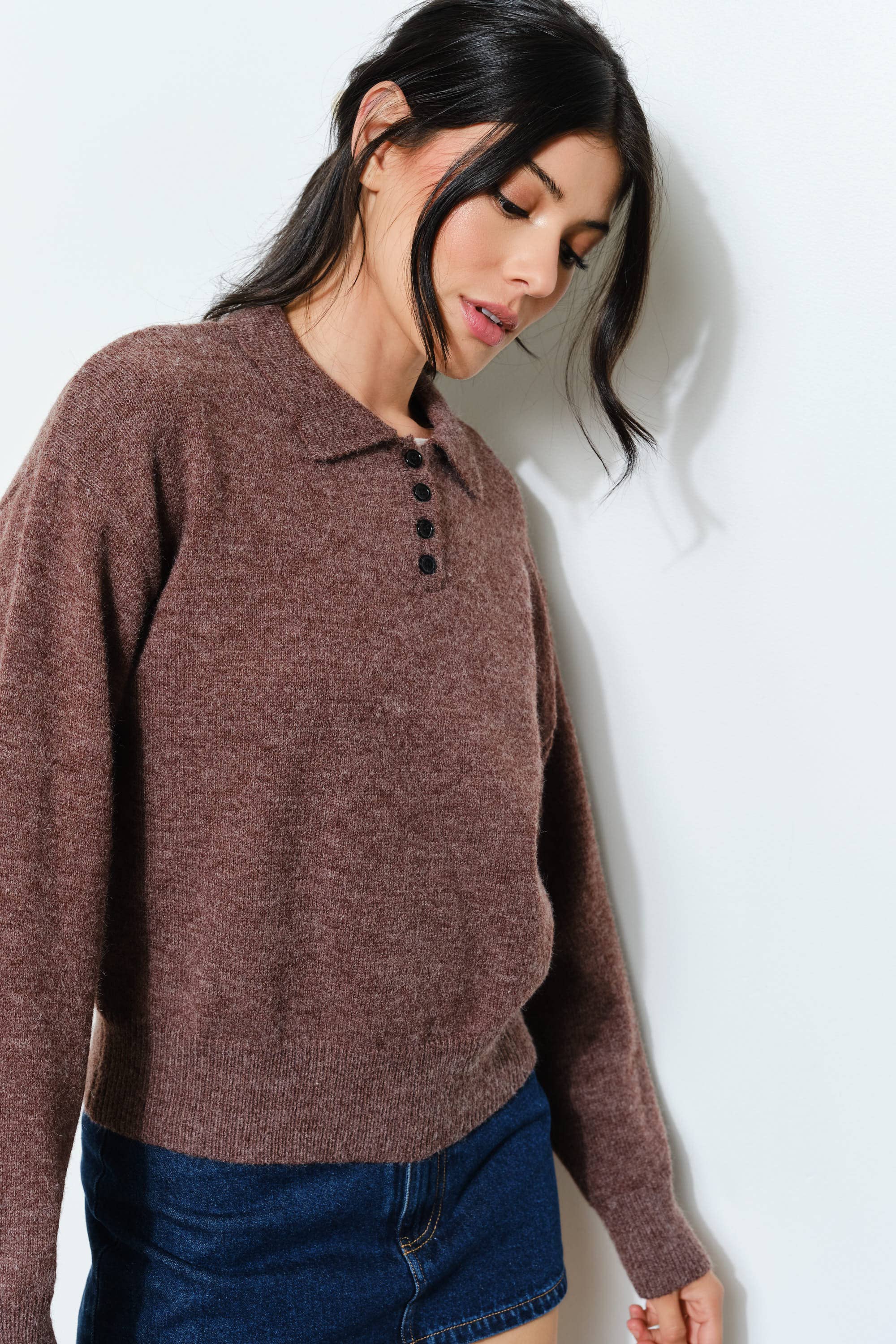 GINA KNIT POLO