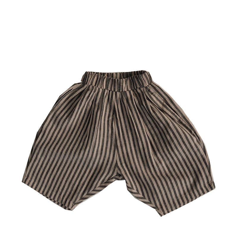 Mini Dutch | Cotton Striped Cropped Pants