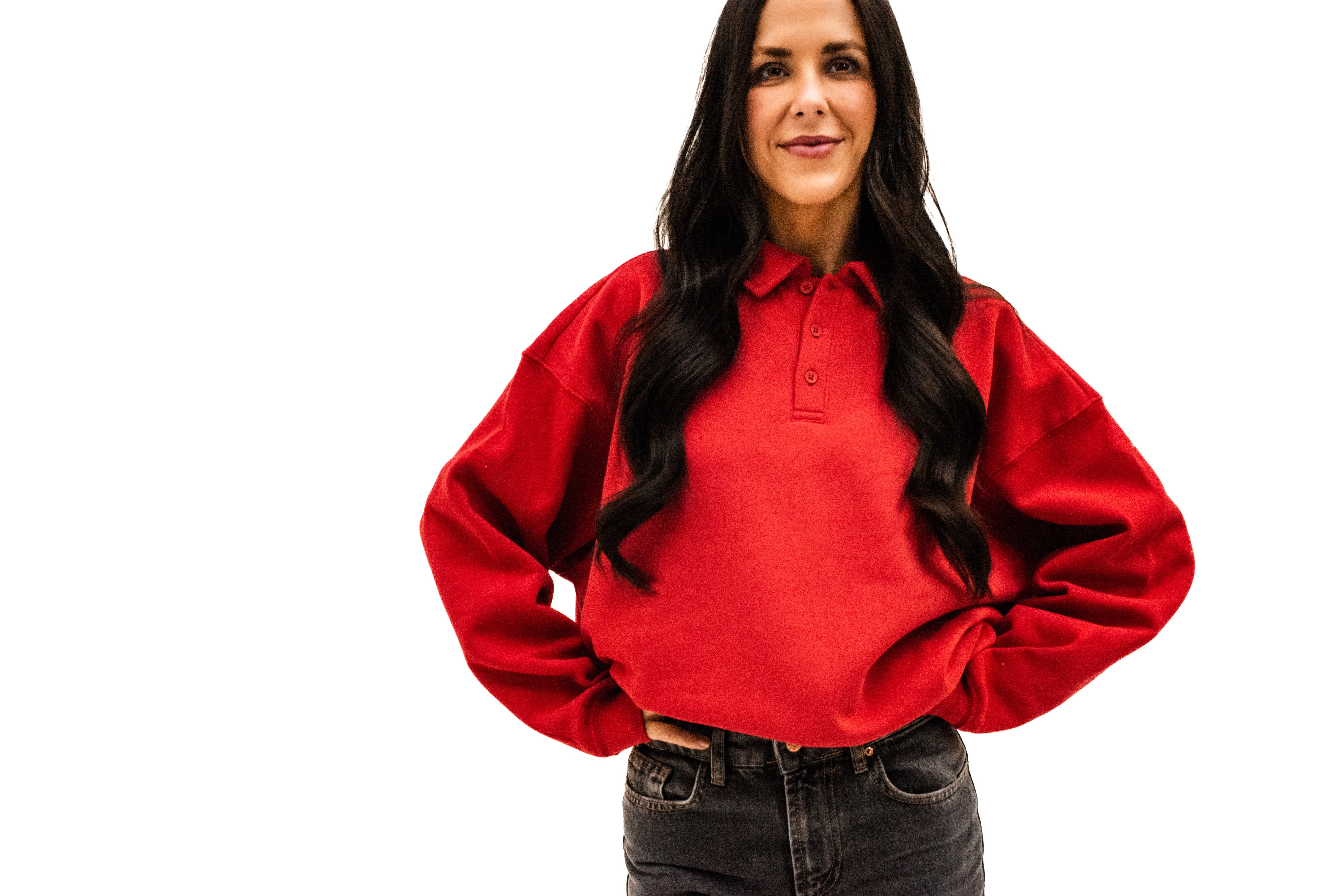 Oversized Collared Pullover