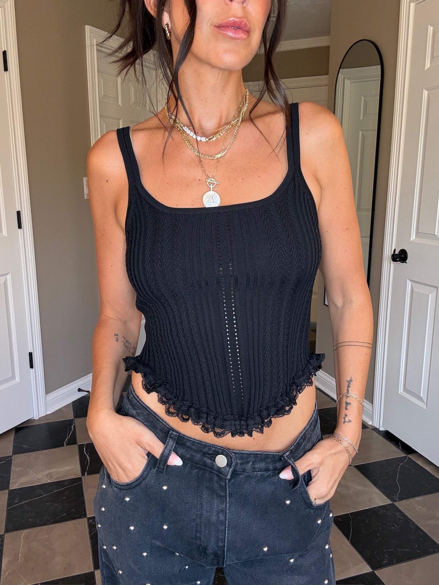 Enzo Knit Corset Top