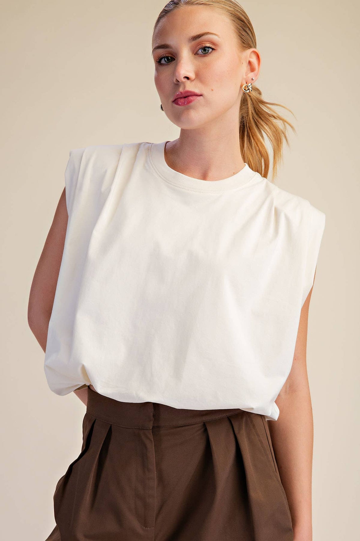 Sutton Shoulder Pad Top