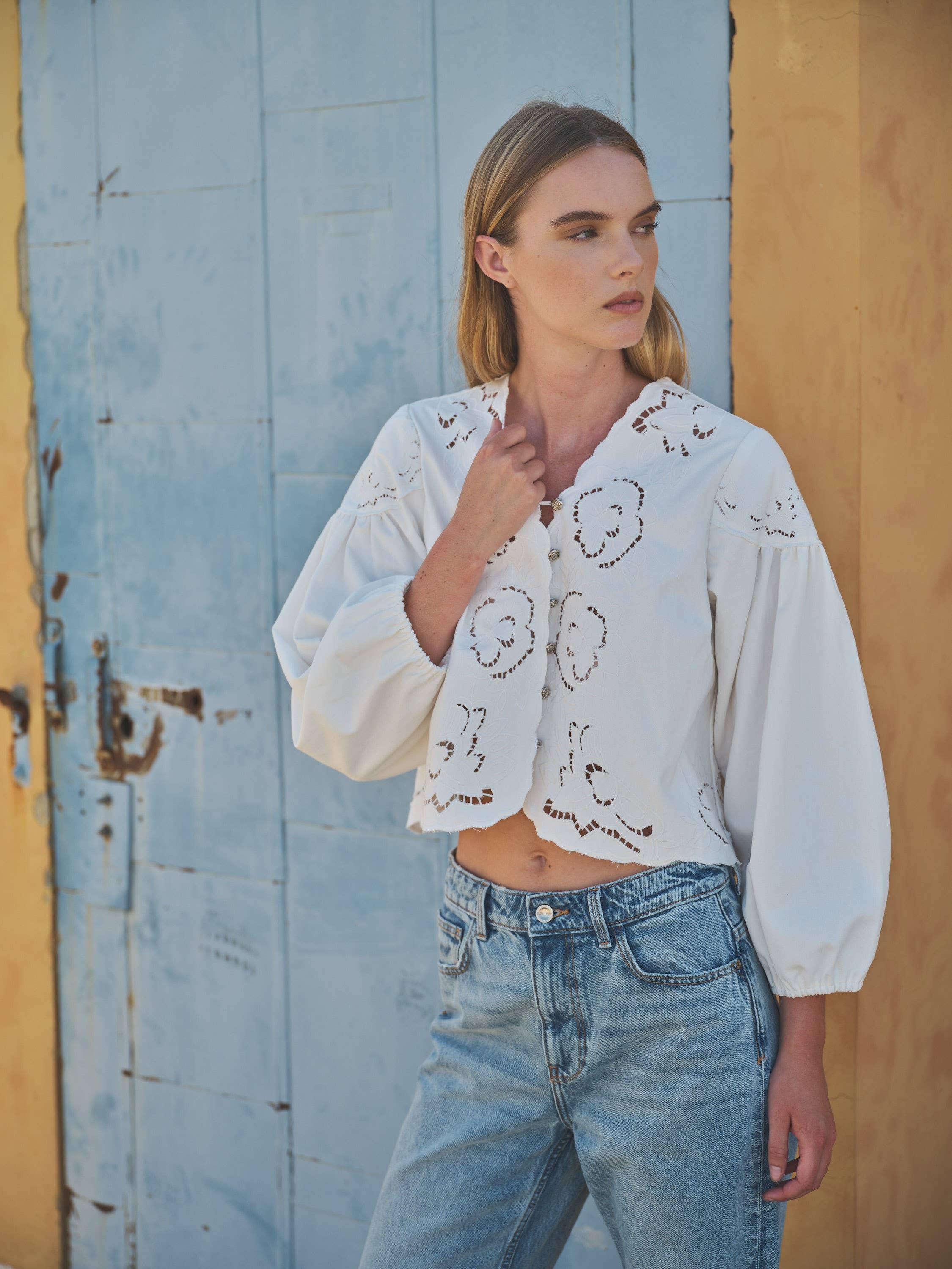 Willow Denim Blouse
