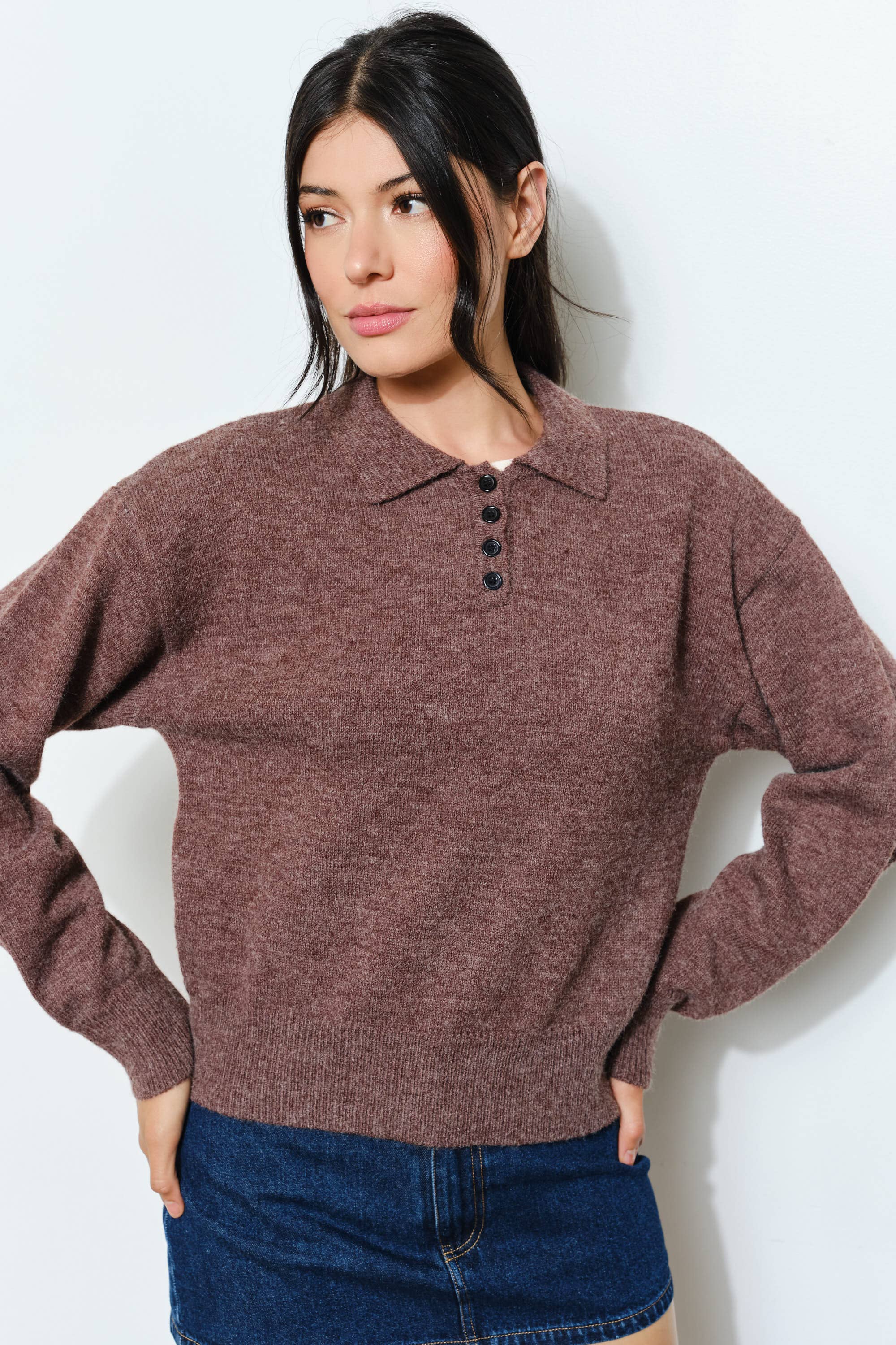 GINA KNIT POLO
