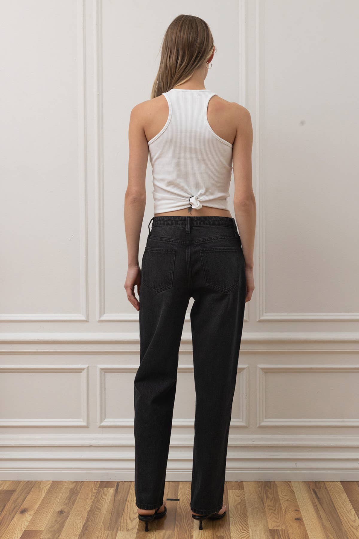 Studded Straight Leg Denim