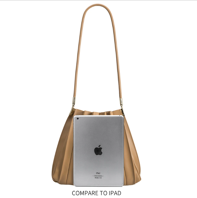 Carrie Textured Shoulder Bag in Chocolate