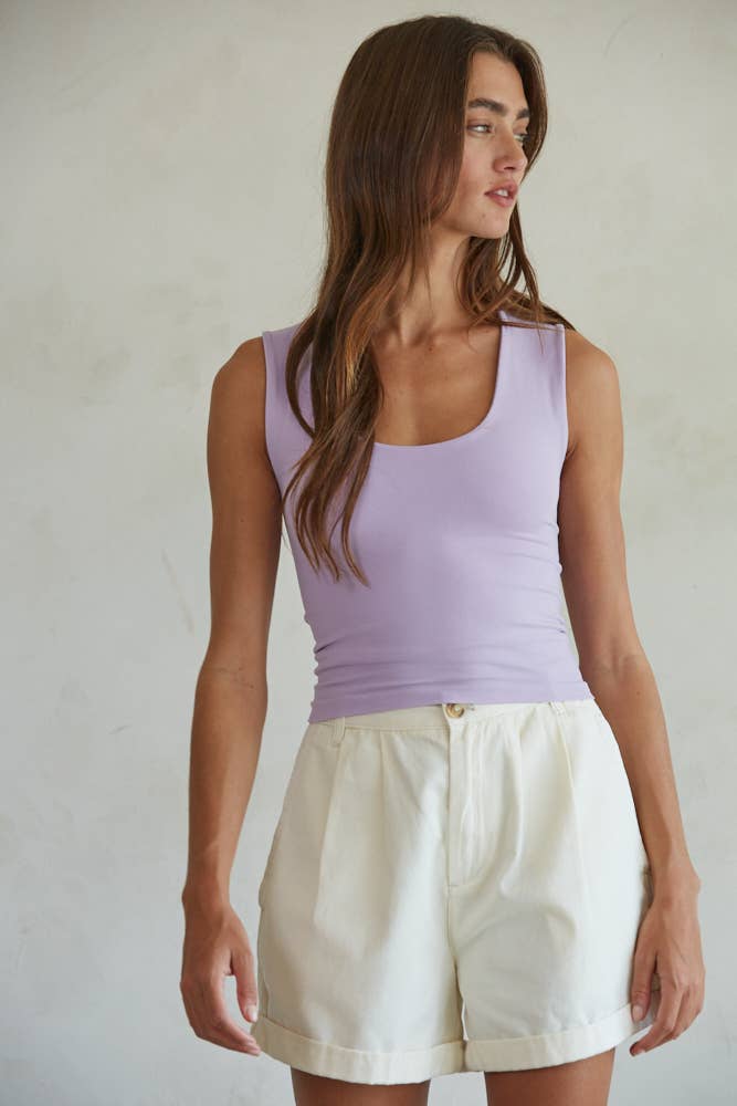 KELLY TANK | DOUBLE LAYERED SEAMLESS TOP