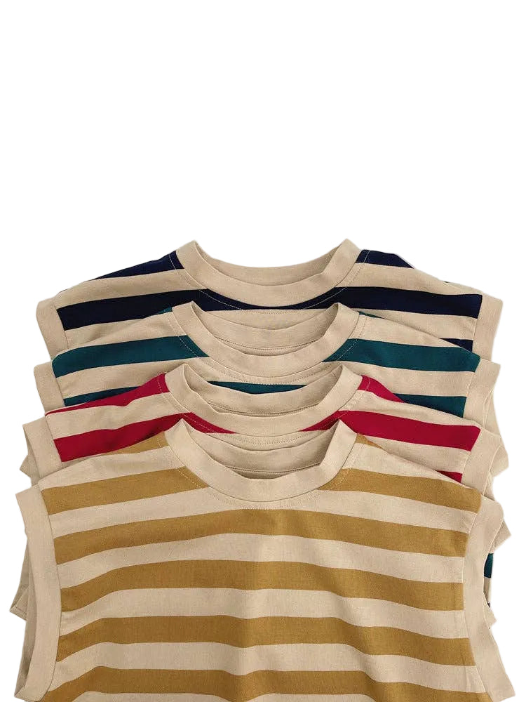 Mini Dutch | Striped Cotton Tank Top