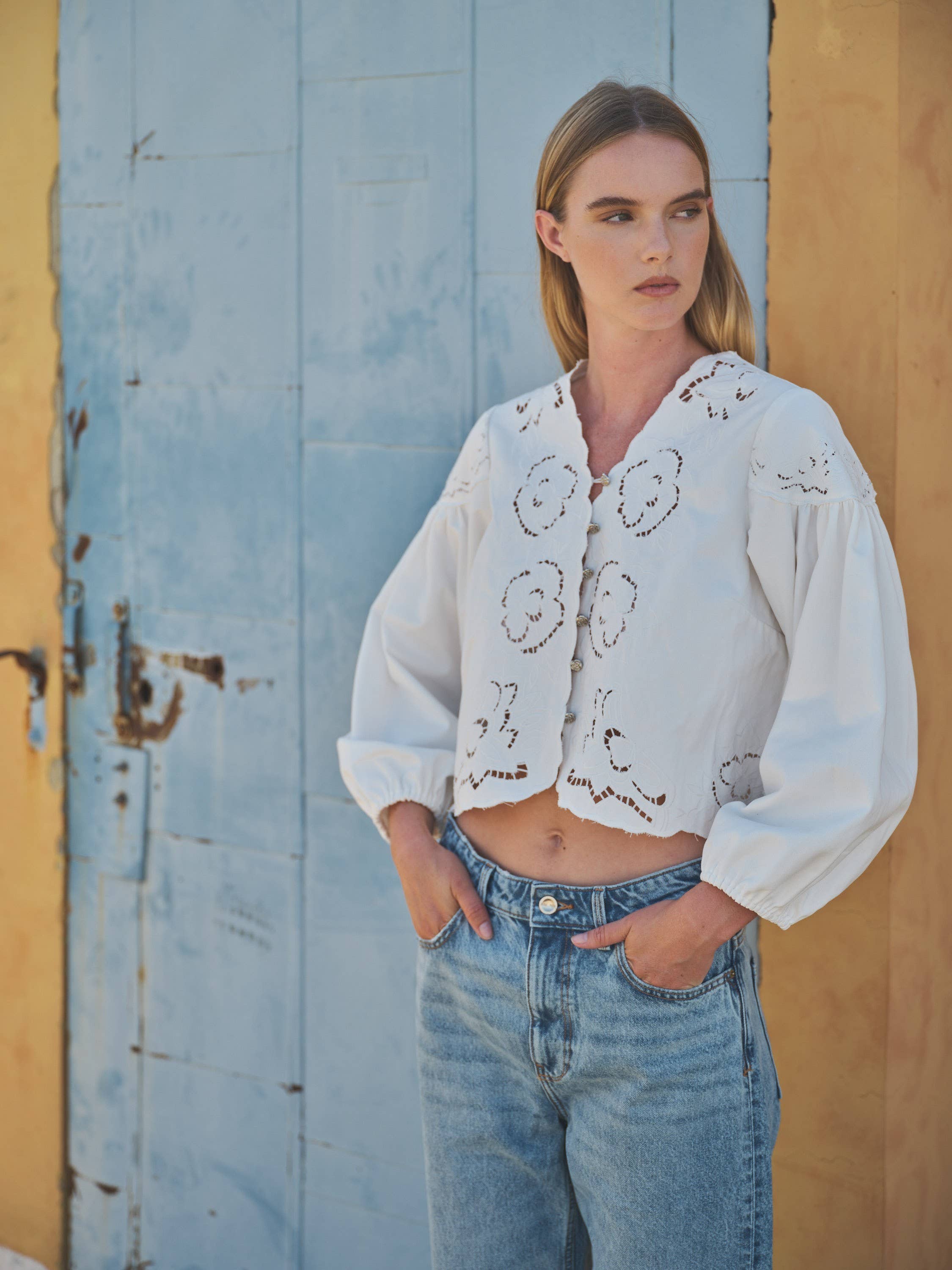 Willow Denim Blouse