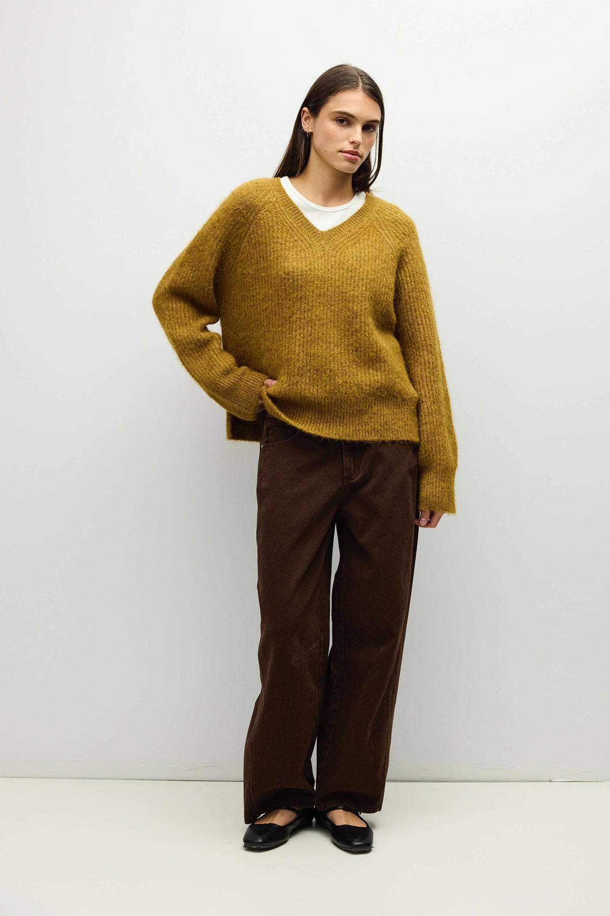 The Olivia Sweater | V Neck Sweater
