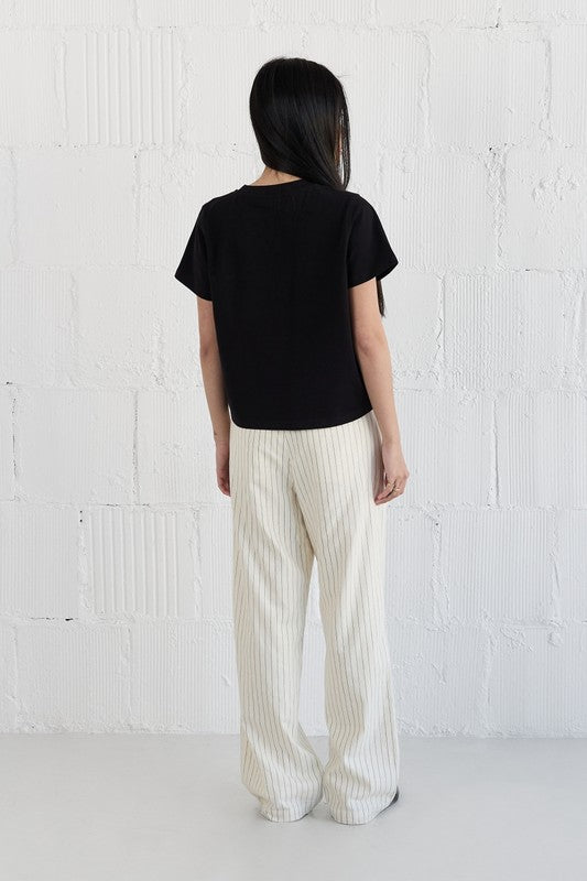 Heidi Everyday Tee in Black image 5