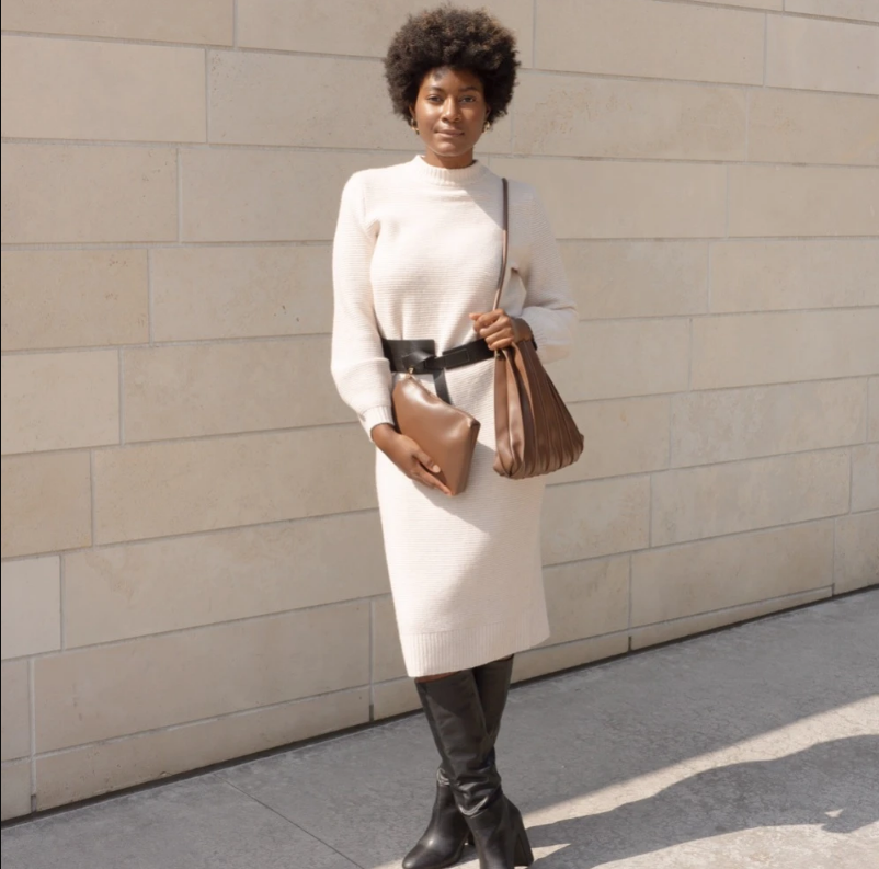 Carrie Textured Shoulder Bag in Chocolate
