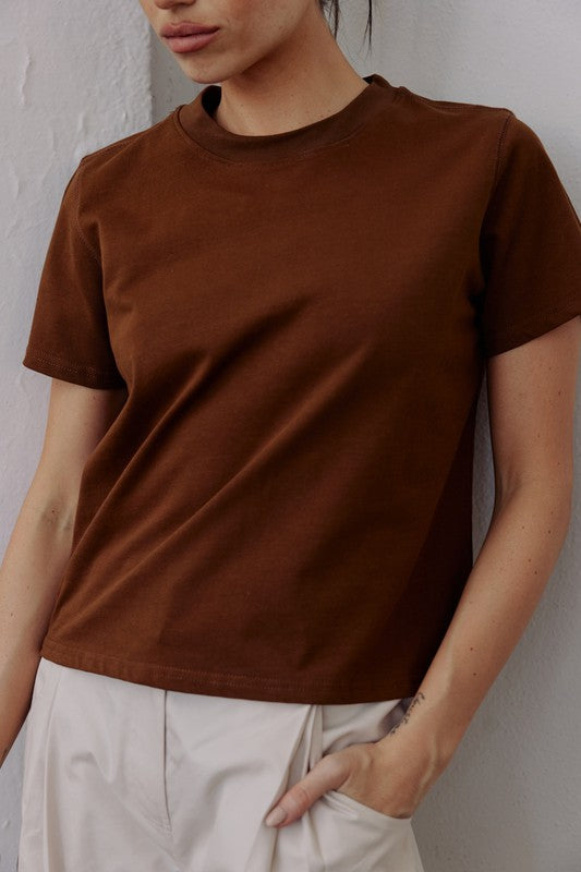 Heidi Everyday Tee in Brown image 1