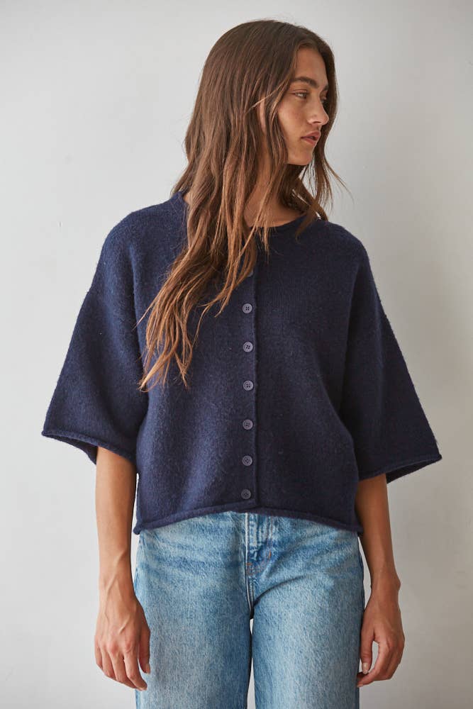 Knit Quarter Sleeve Sweater