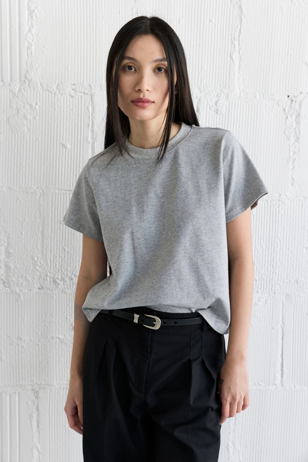 Heidi Everyday Tee in Heather Grey image 0