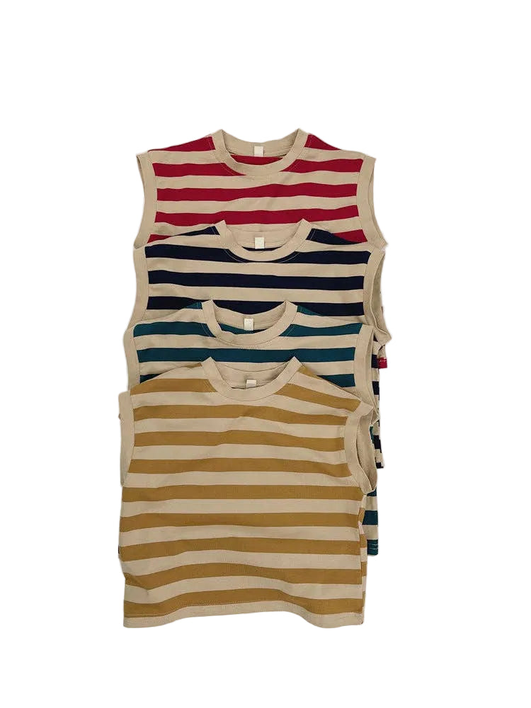 Mini Dutch | Striped Cotton Tank Top