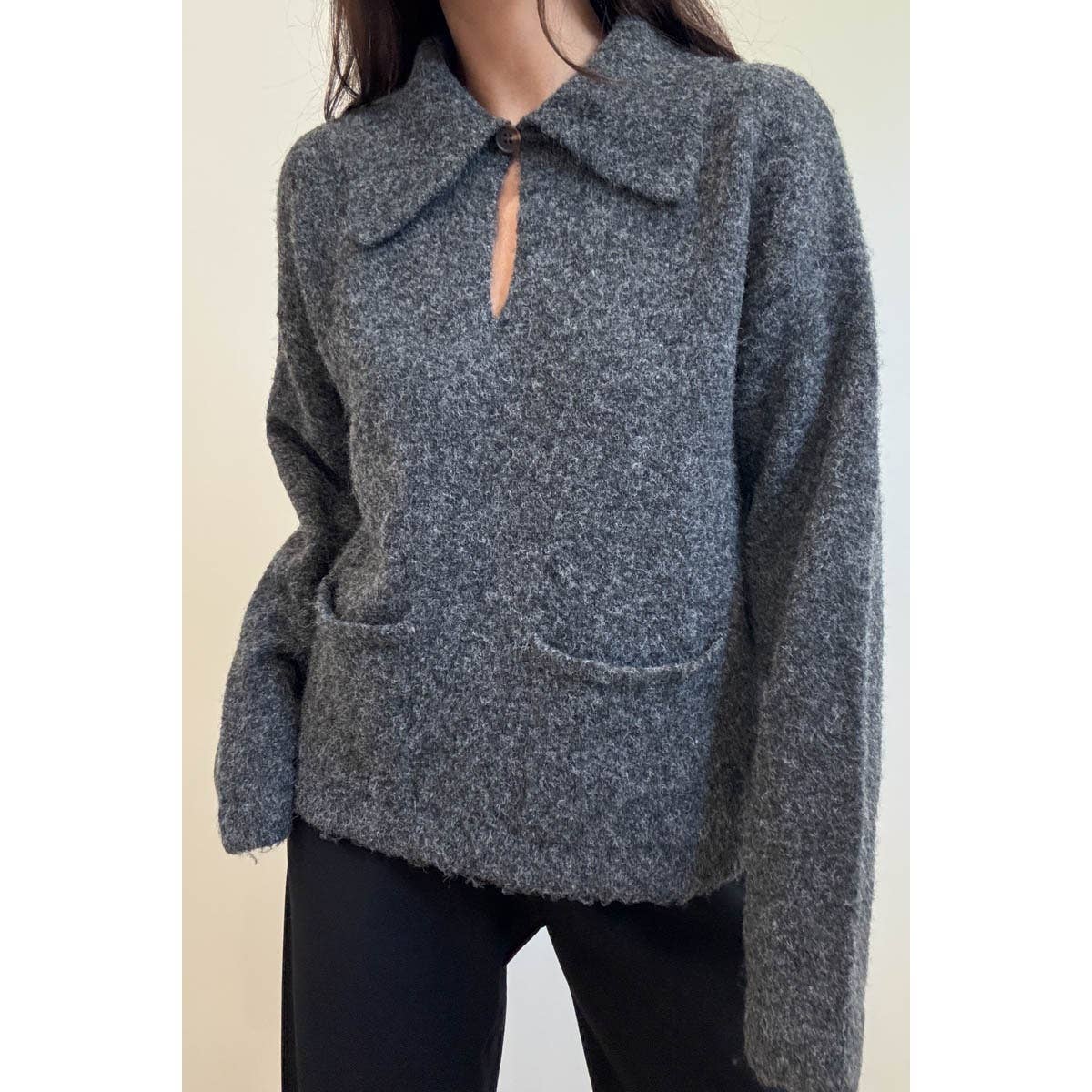 Clem Oversized Collar Sweater