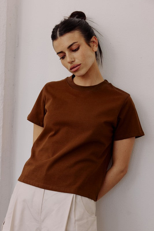 Heidi Everyday Tee in Brown image 0