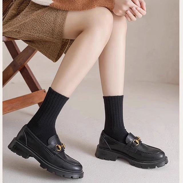 DG Ribbed Socks in Black image 0