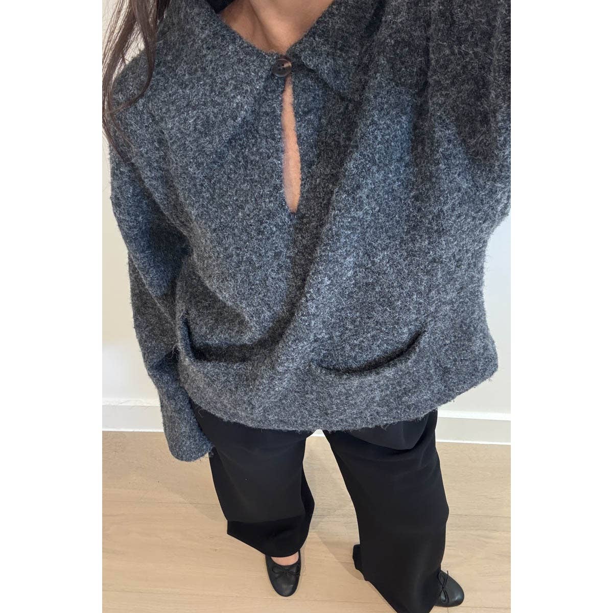 Clem Oversized Collar Sweater