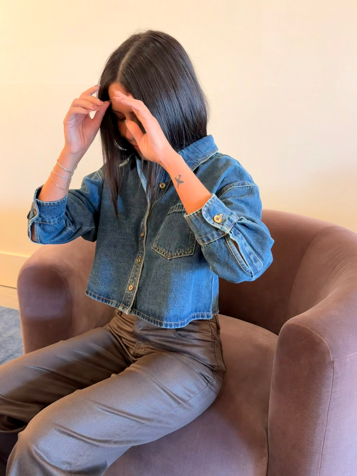 Indigo Denim Top