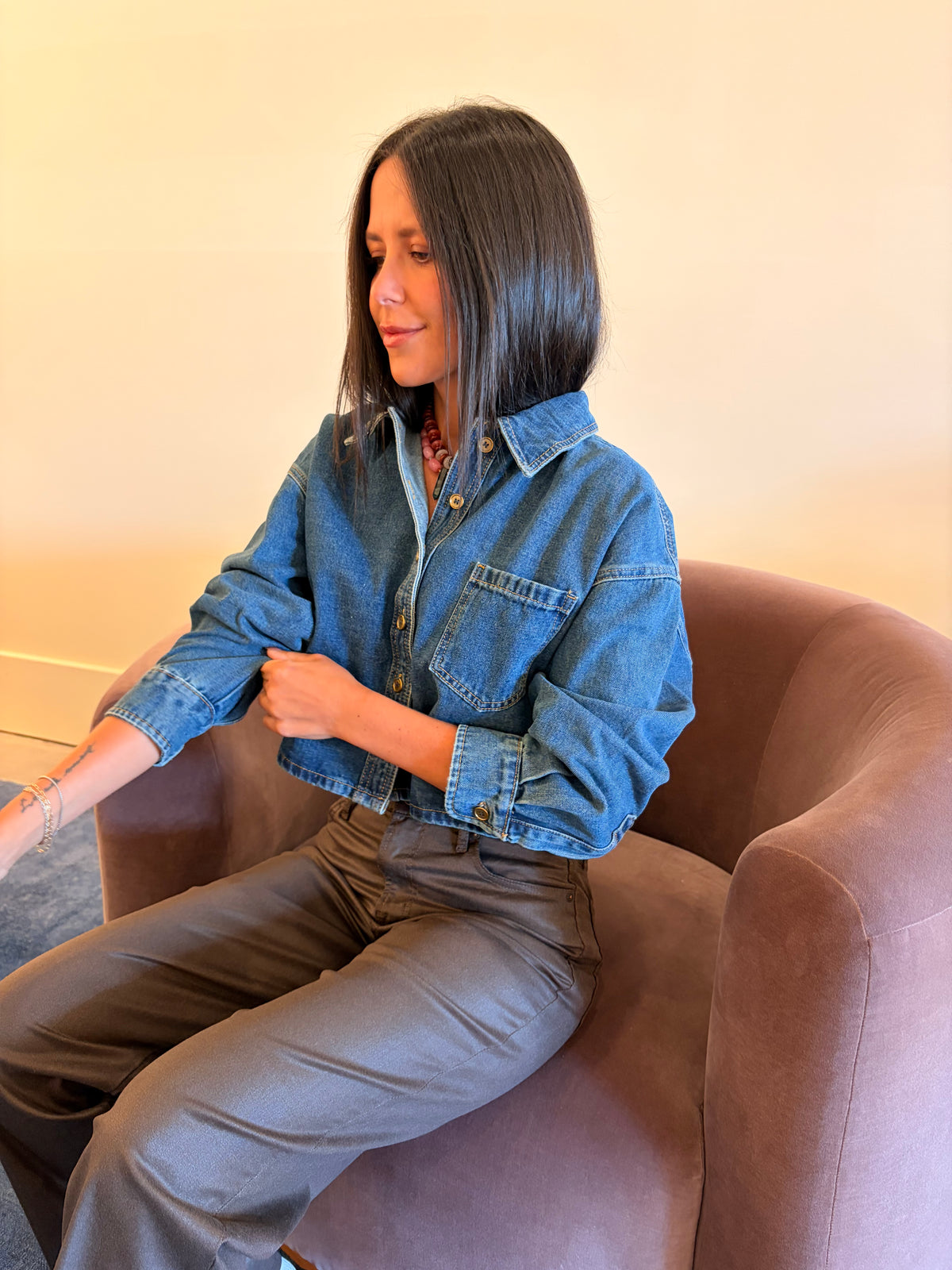 Indigo Denim Top