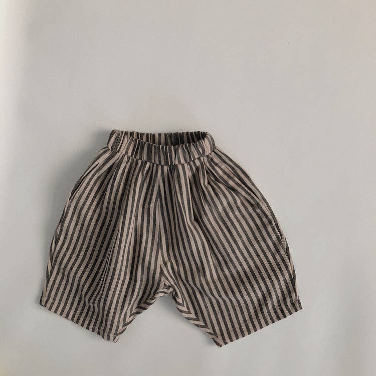 Mini Dutch | Cotton Striped Cropped Pants