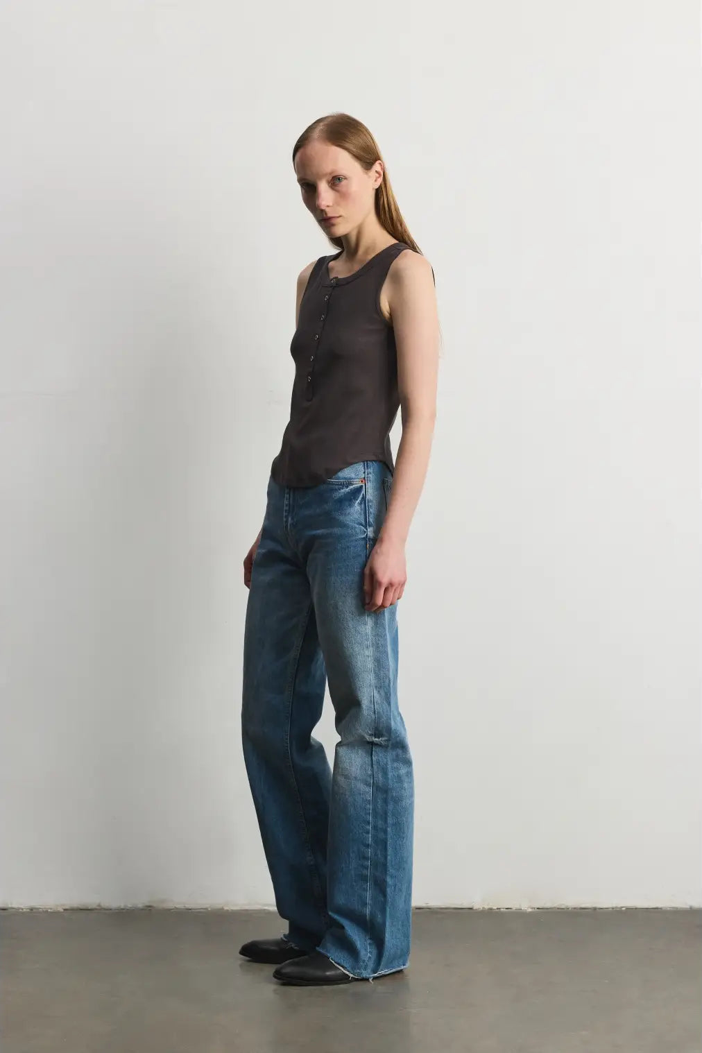 Ramona Tank in Charcoal image 1