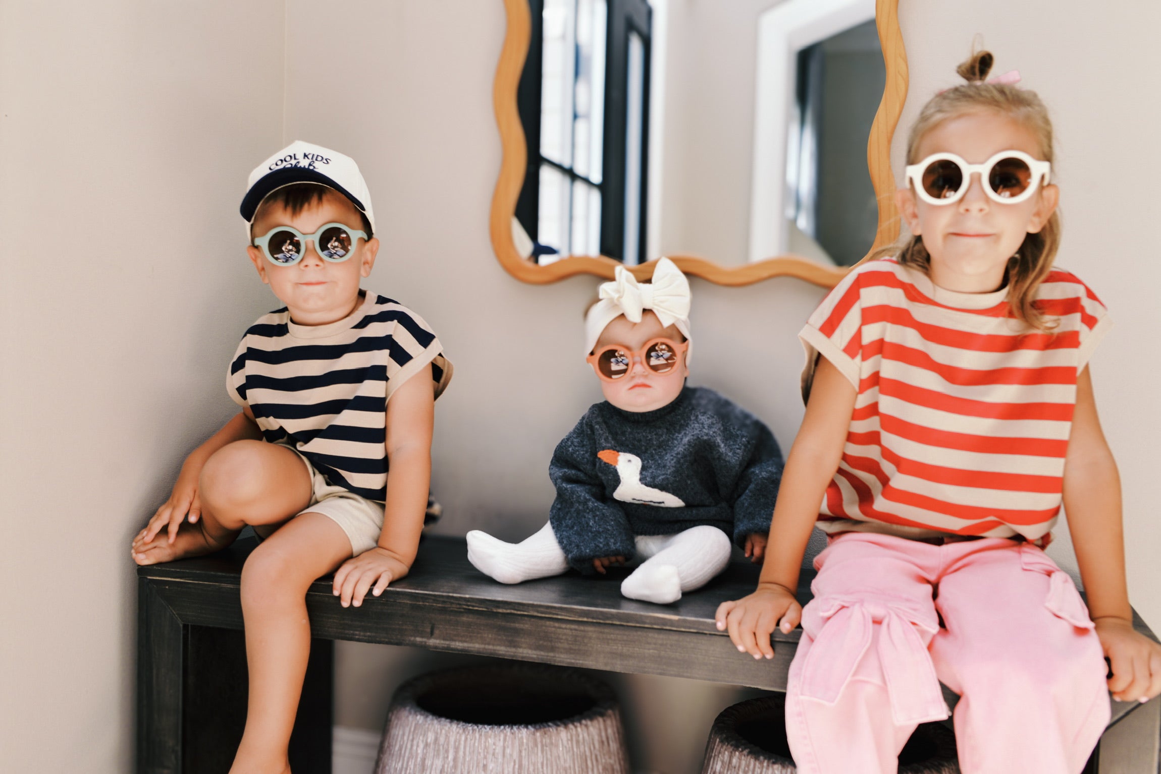 Mini Dutch | Pink Bow Girls Denim Pants