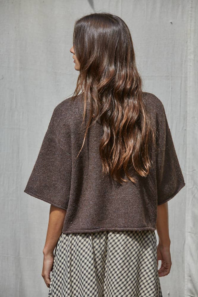 Knit Quarter Sleeve Sweater