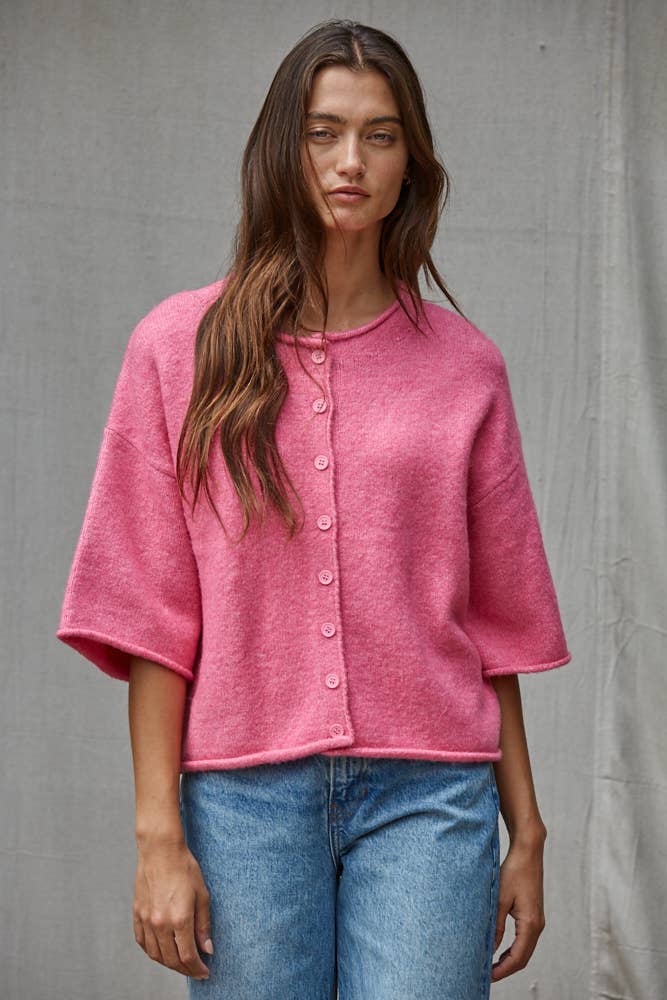 Knit Quarter Sleeve Sweater