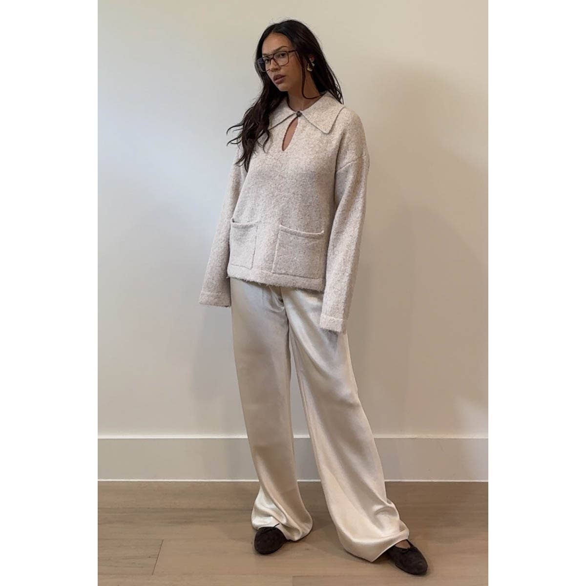 Clem Oversized Collar Sweater