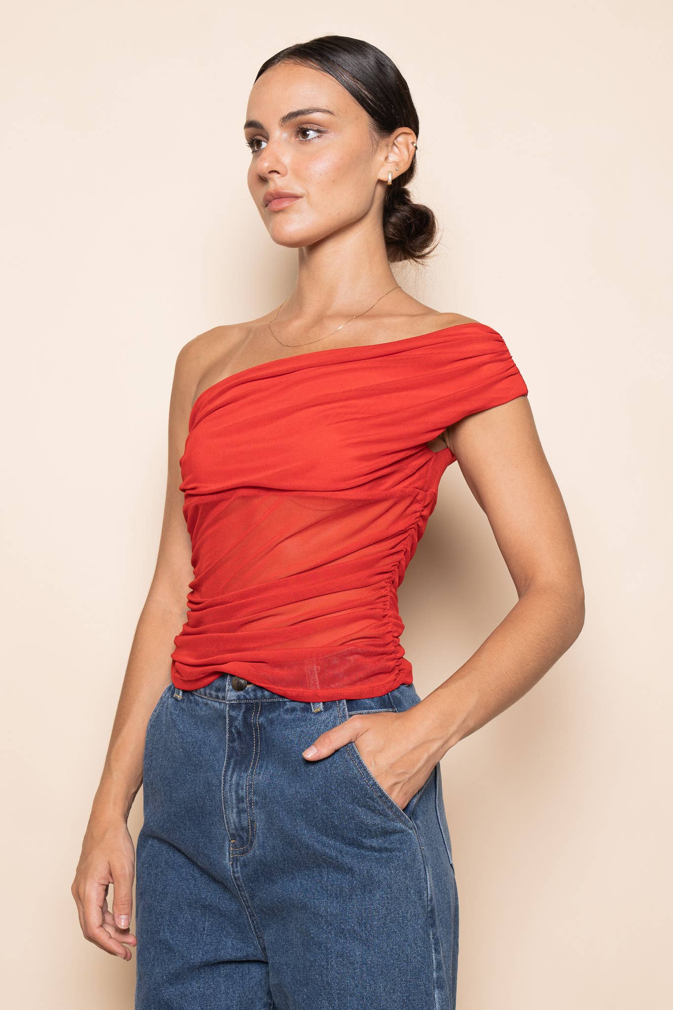 Mina Off The Shoulder Tank