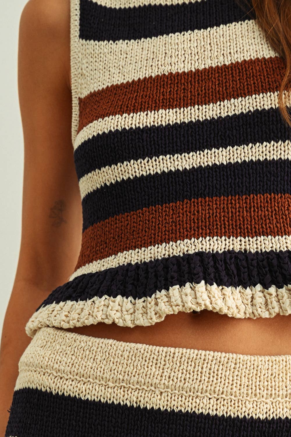 Finn COLOR BLOCKE KNIT TOp