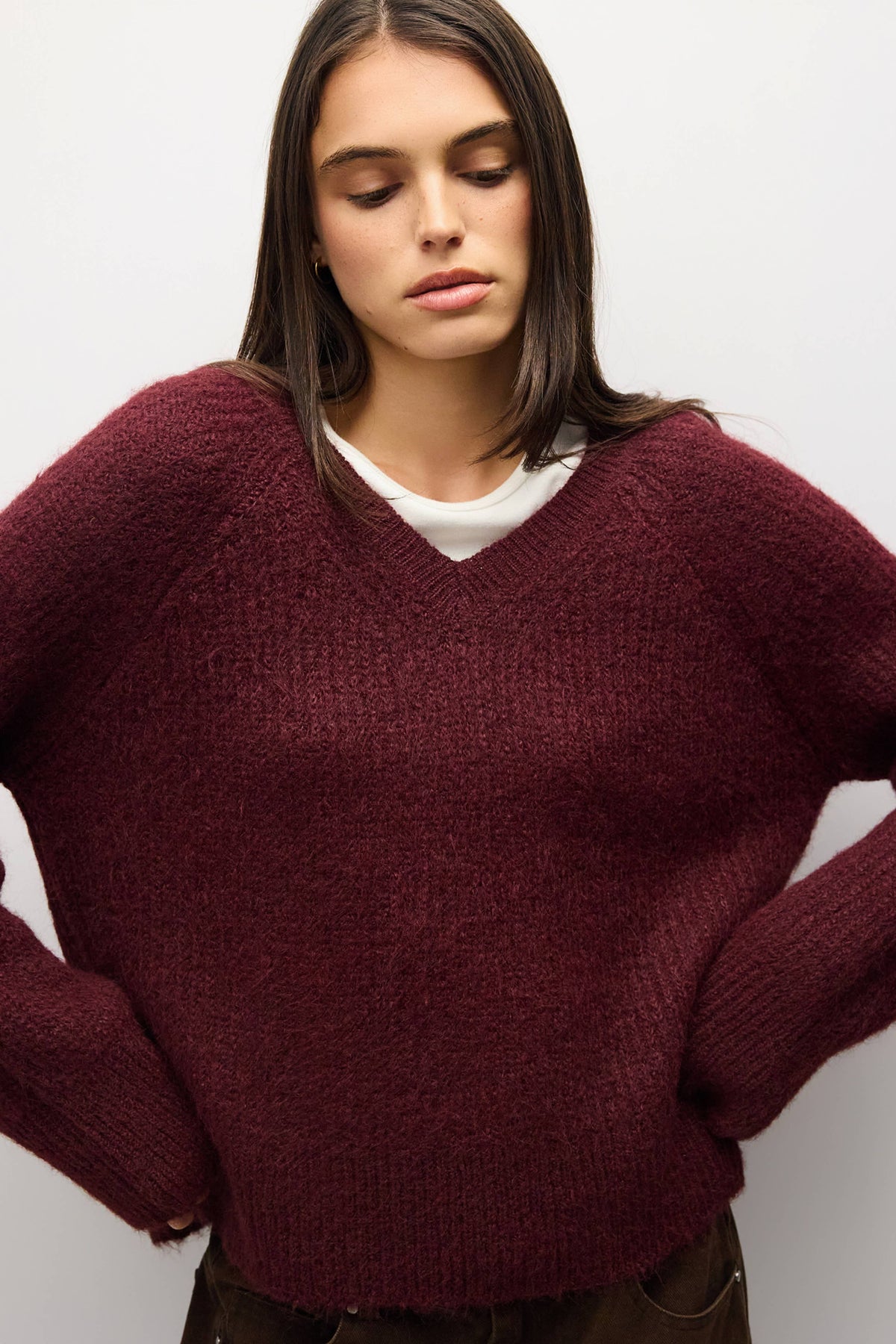 The Olivia Sweater | V Neck Sweater