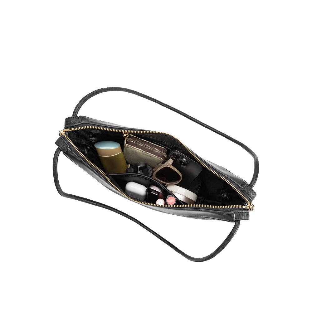 Wesley Saddle Recycled Vegan Leather Shoulder Bag