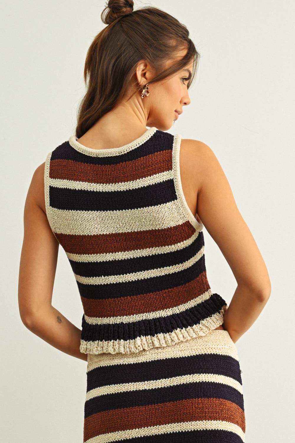 Finn COLOR BLOCKE KNIT TOp