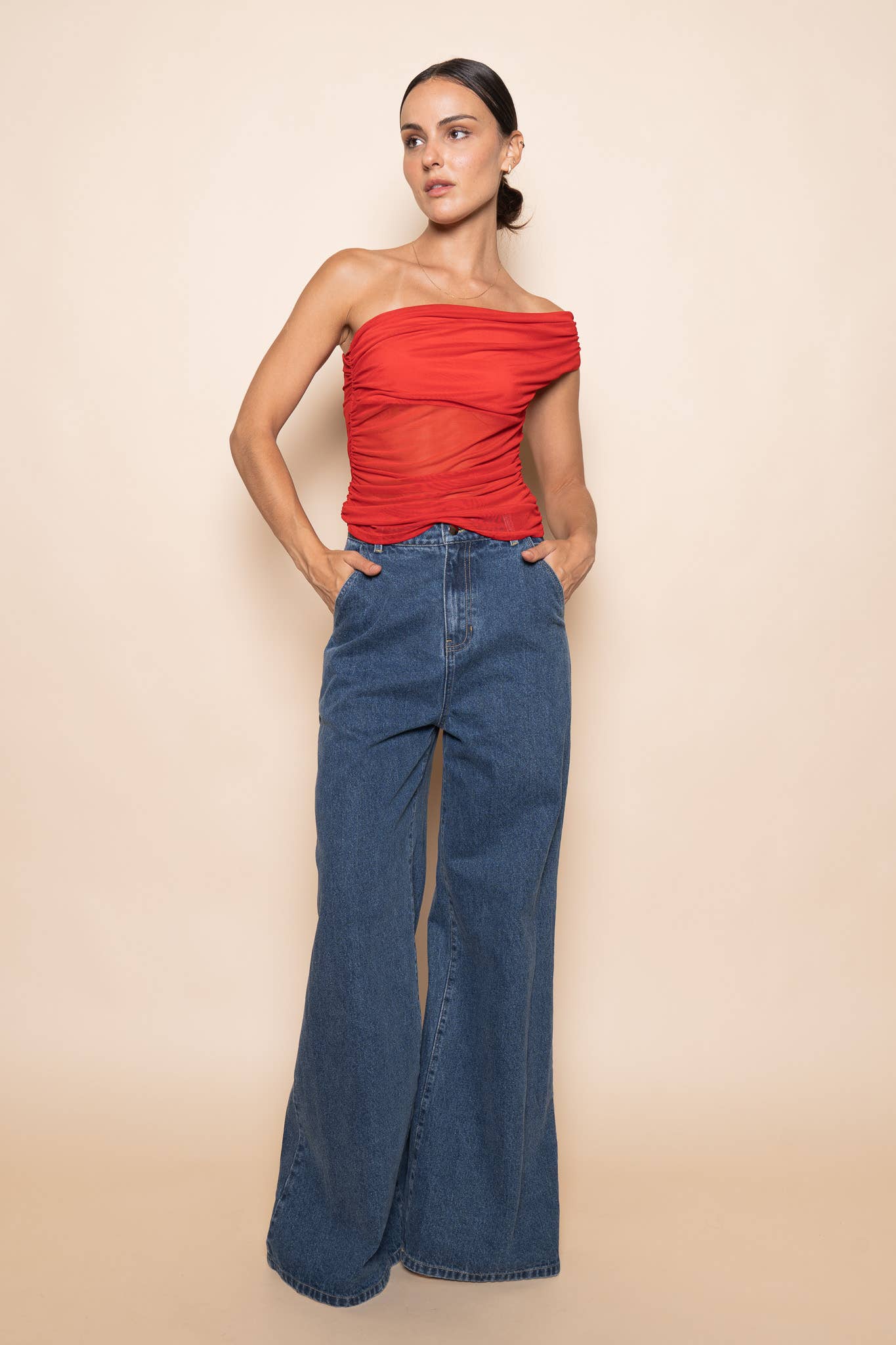 Mina Off The Shoulder Tank