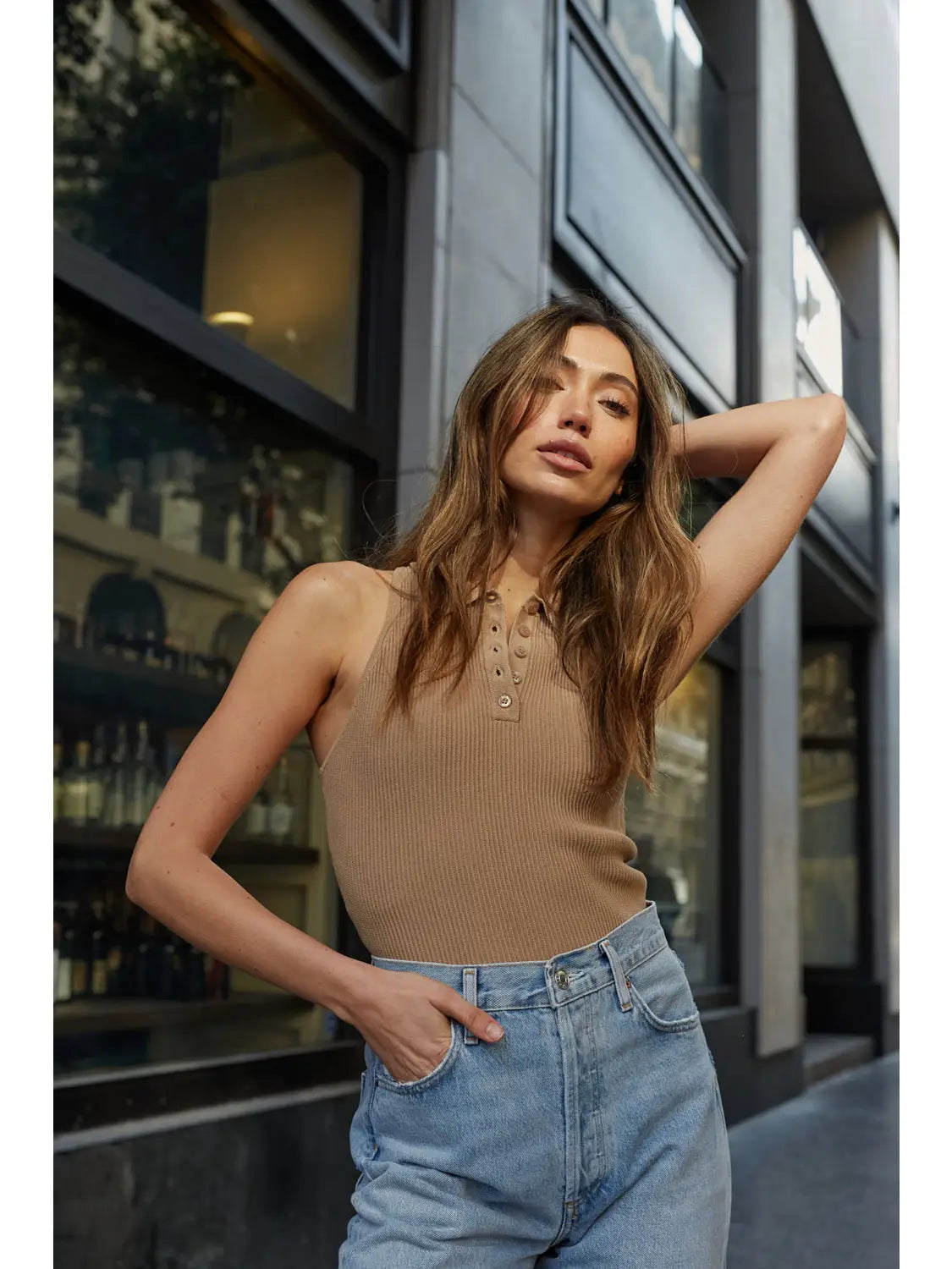 Kel Rib Knit Top image 1