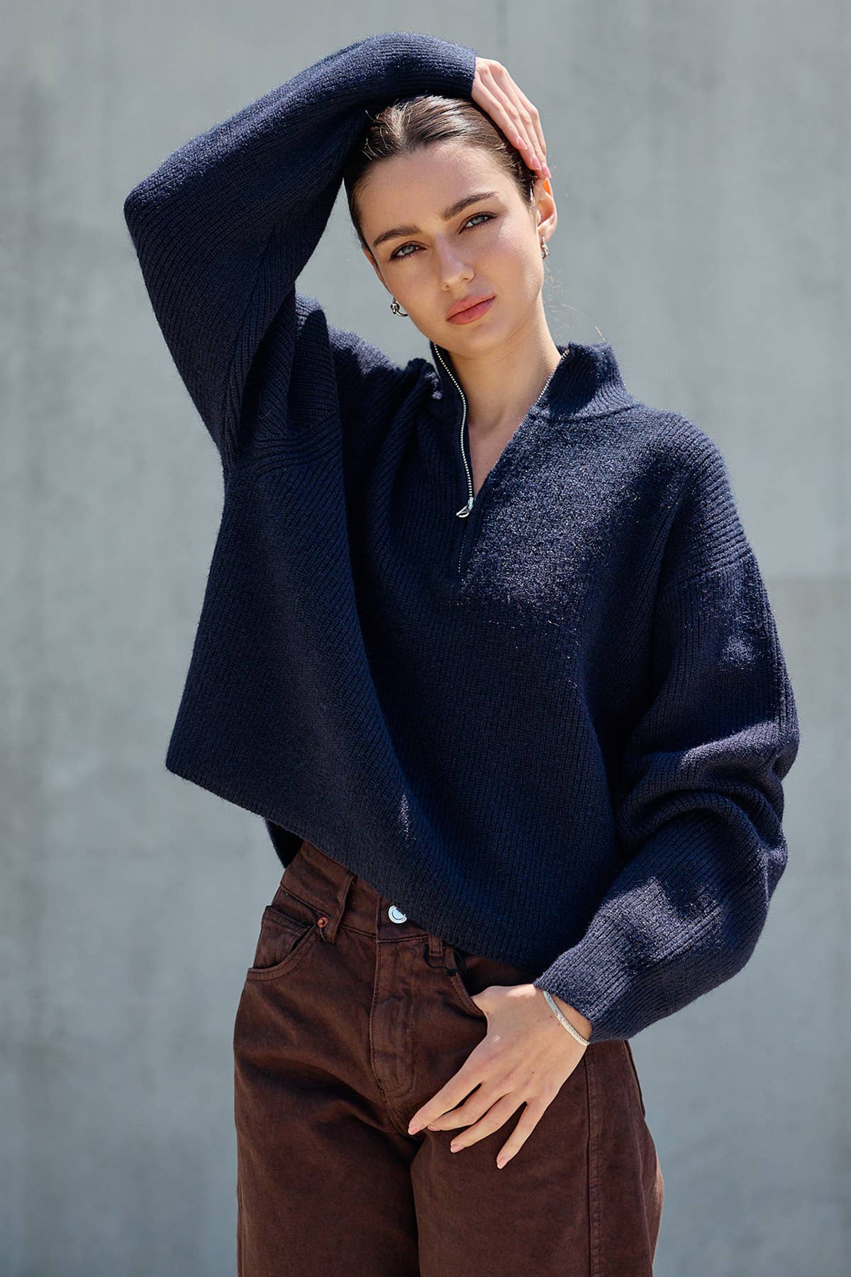 Everette Quarter Zip Sweater