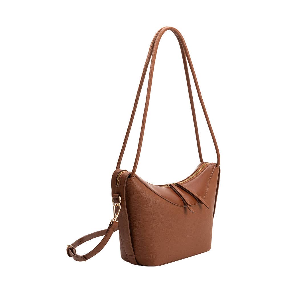 Wesley Saddle Recycled Vegan Leather Shoulder Bag